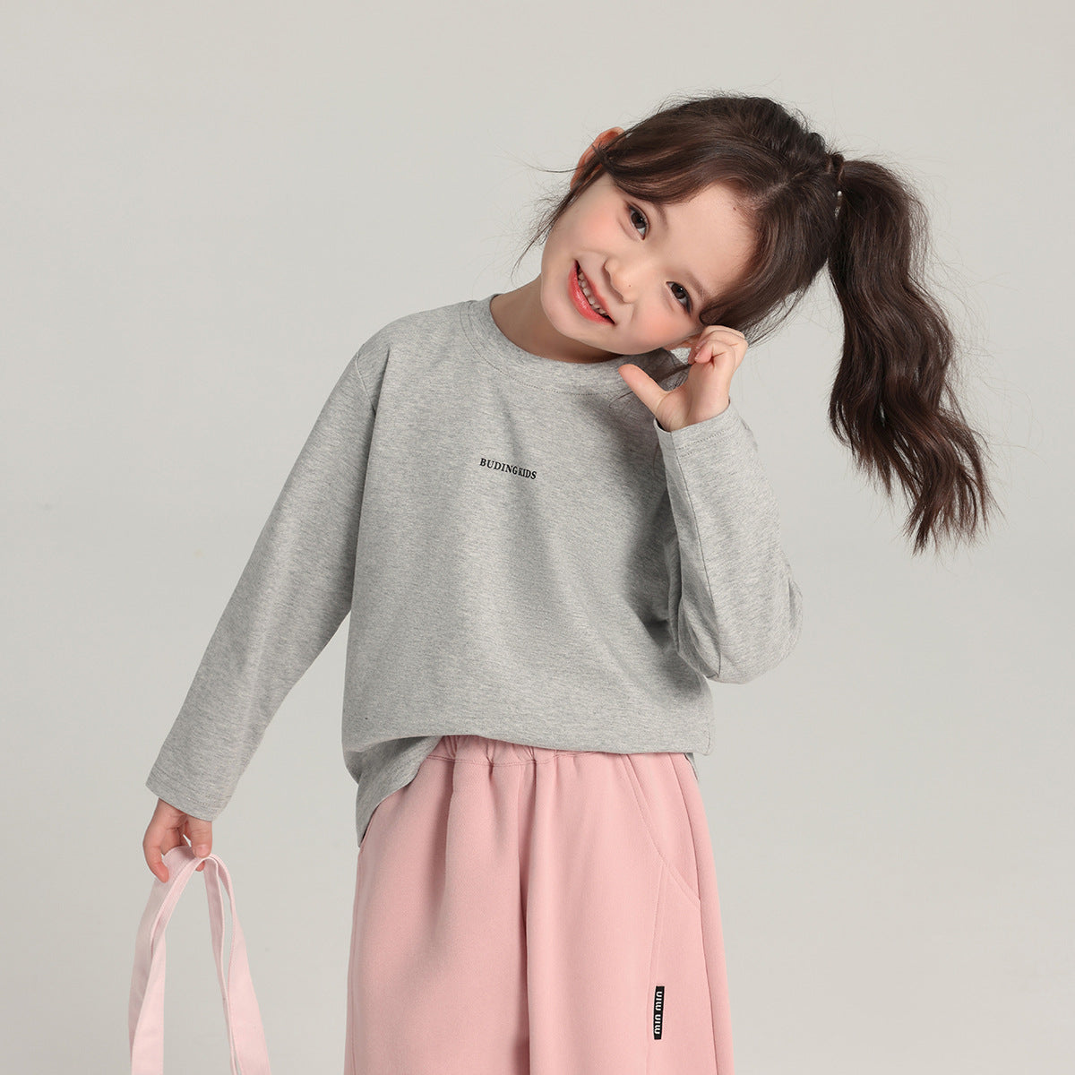 Momo's Home Girls’ Cotton Letter Print Long-Sleeve Tee – Kids Fashion Nepal | Tudoholic