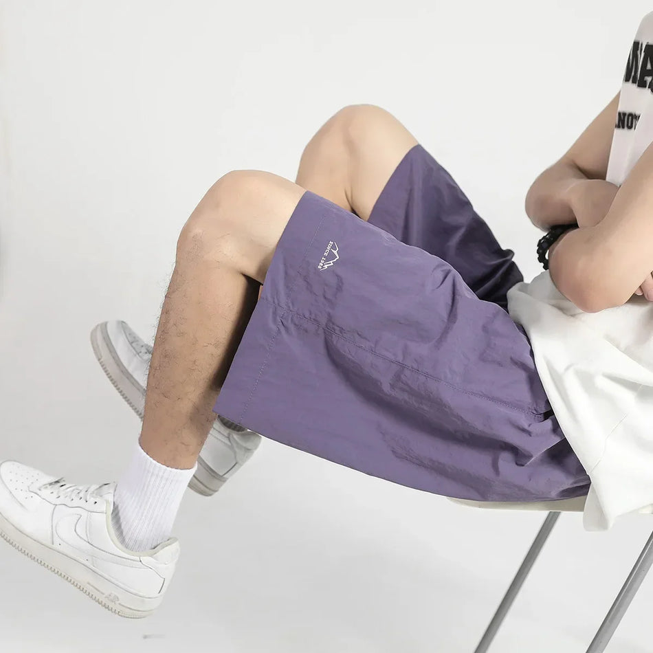 Ice Silk Quick-Dry Shorts Trendy Summer Pants for Men
