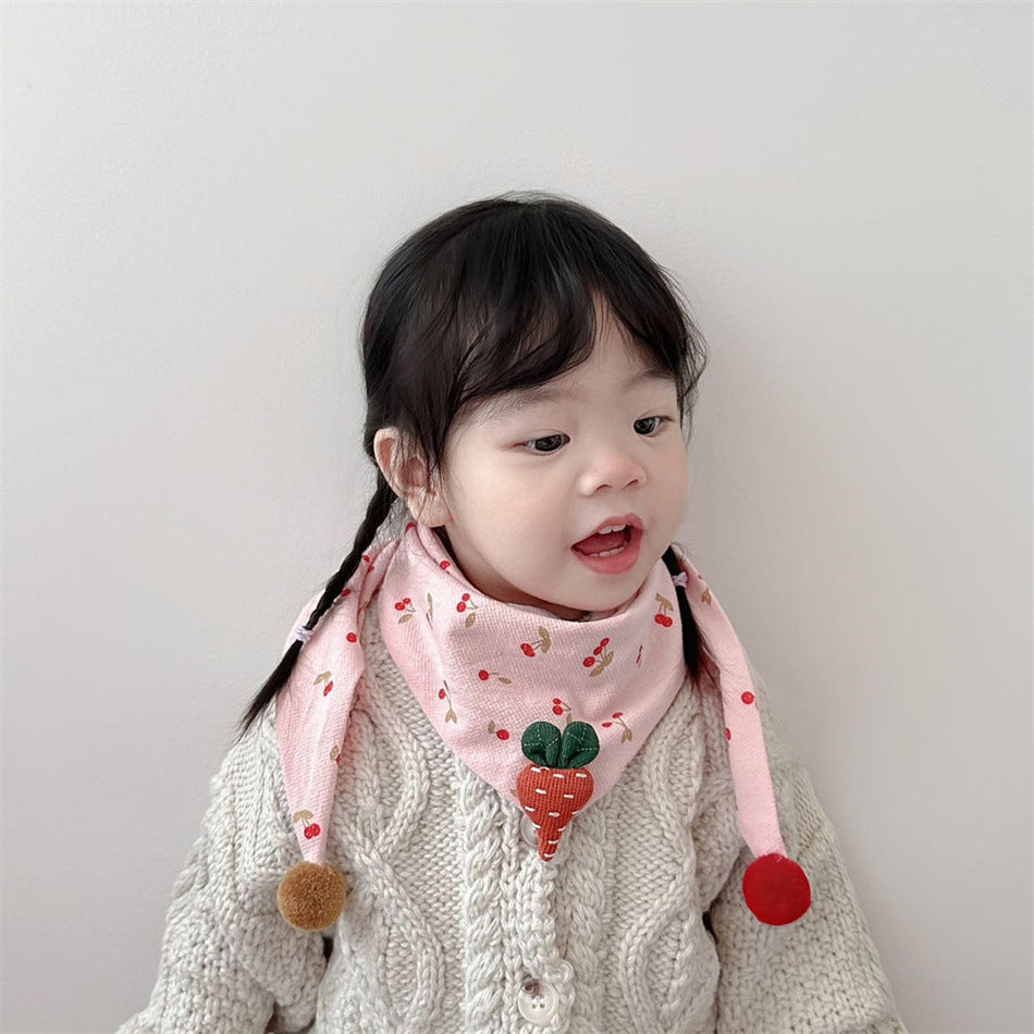 Baby Triangle Scarf Warm Windproof Neck Cover for Kids Soft!