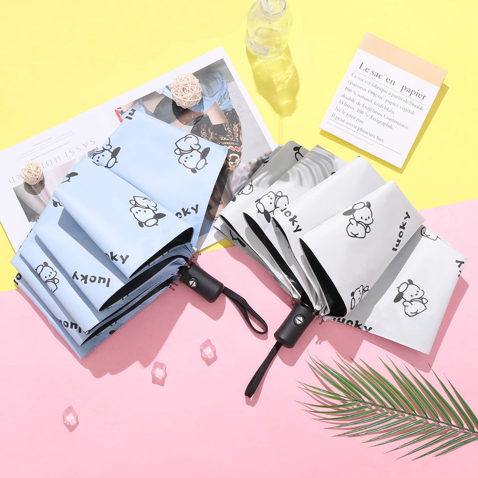 Cute Automatic Sun & Rain Umbrella for Students and Women
