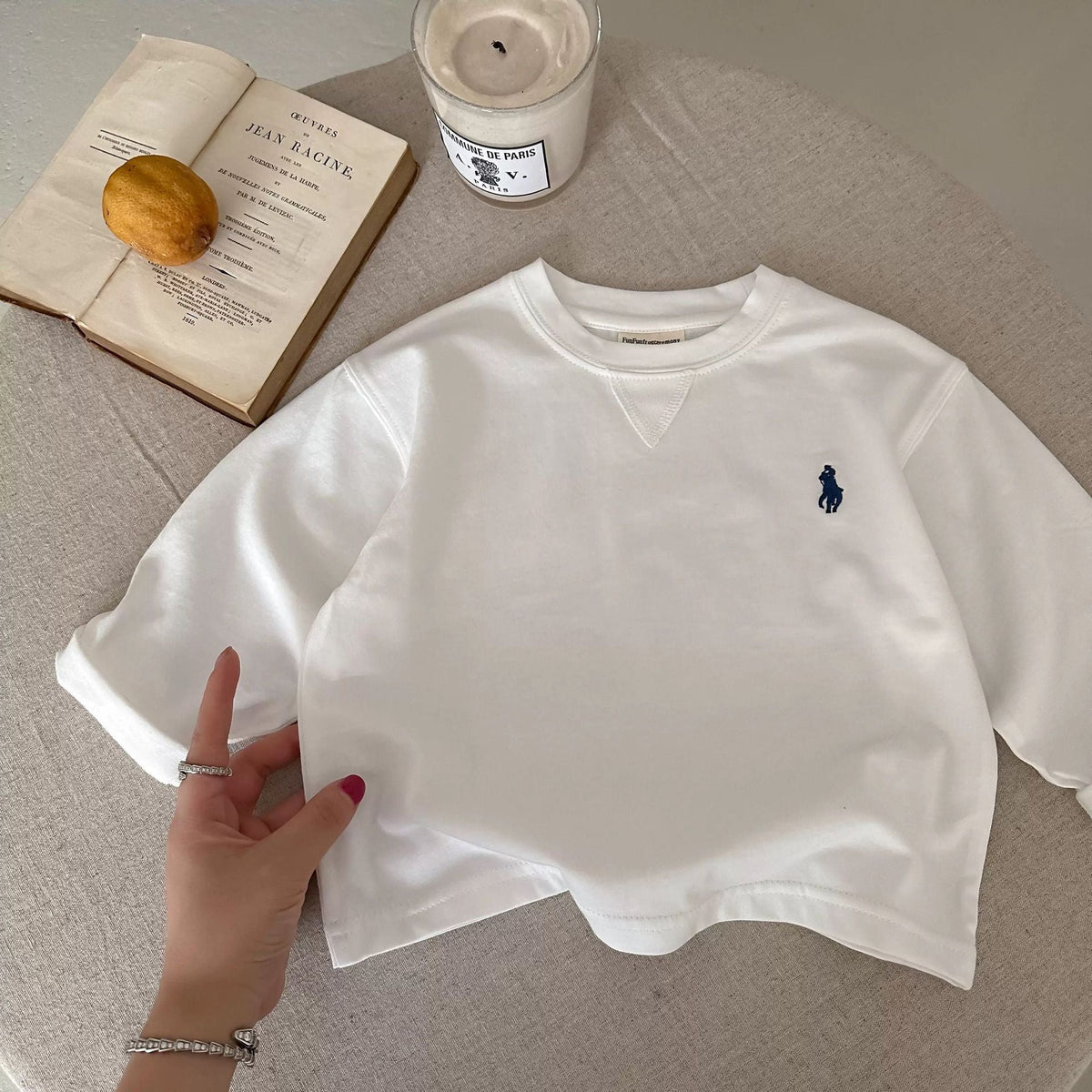 Kids Cotton Long Sleeve T-Shirt – Simple Korean Style – T-Shirts – Image 7
