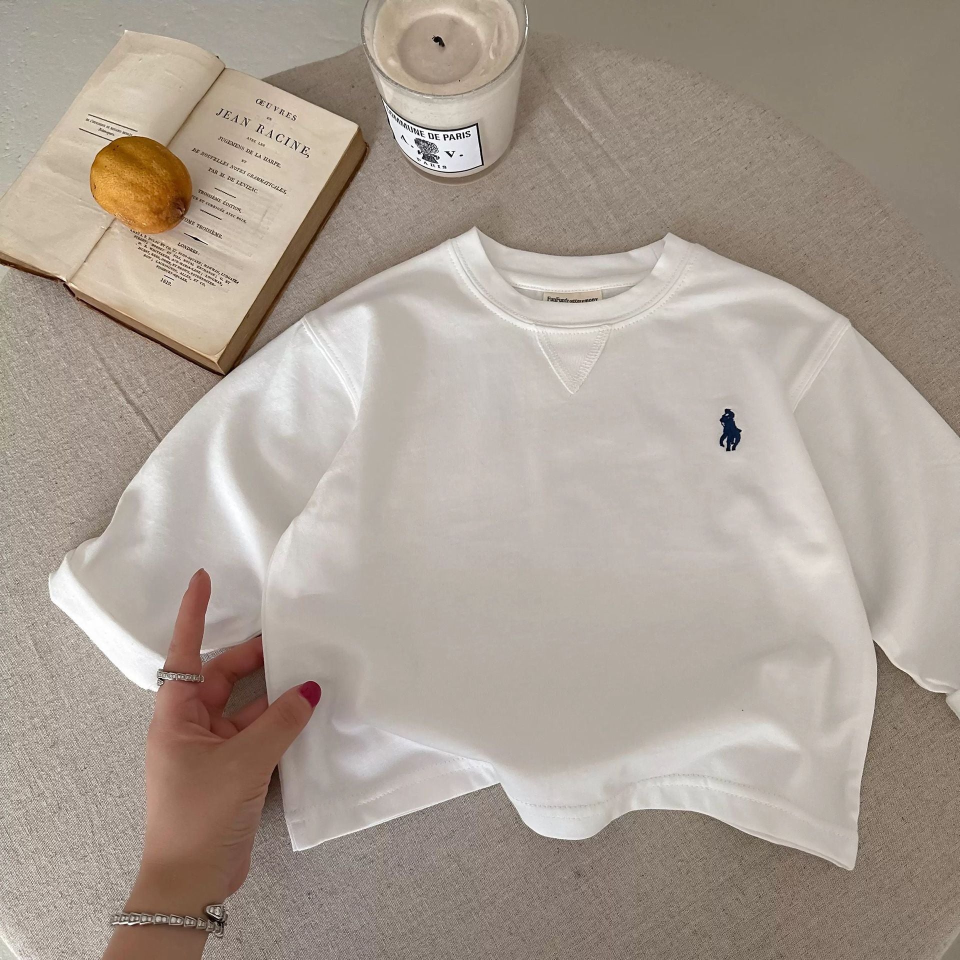 Kids Cotton Long Sleeve T-Shirt – Simple Korean Style – T-Shirts – Image 7
