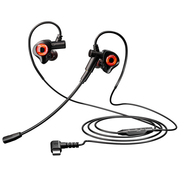 STOCK - Type-C Wired Gaming Earphones with Dual Mic