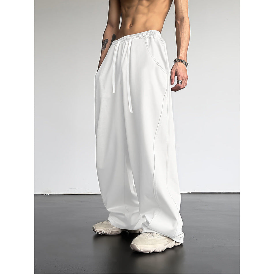 Men’s American Retro Loose Straight High Street Casual Pants
