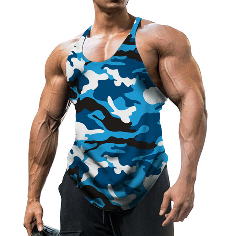 STOCK-U-Neck Tank Top – Stylish European & American Men's