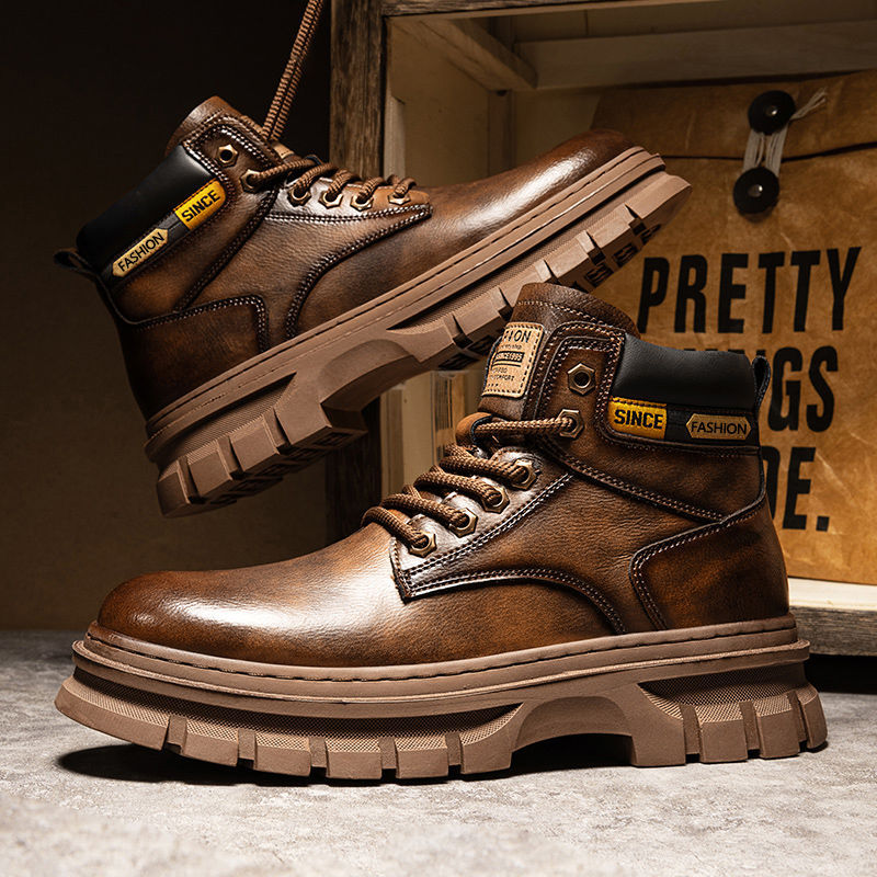 INSTOCK-Men's High-Top Martin Boots  British Style