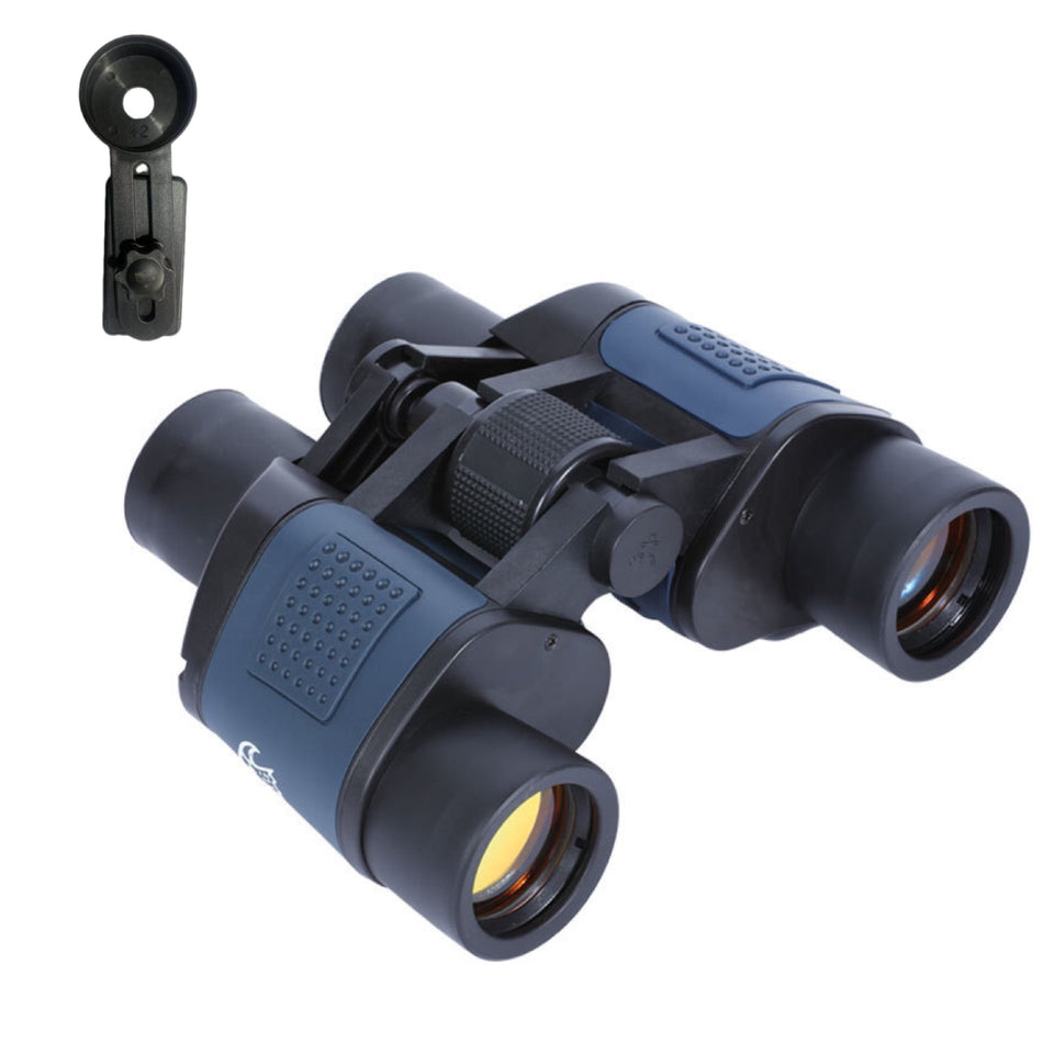 60x60 HD High-Magnification Binoculars with Compass for Outdoor Use