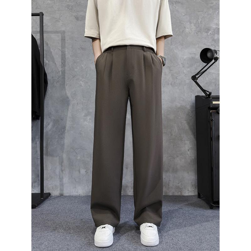 Men’s Summer Loose Drapey Straight Casual Solid Pants