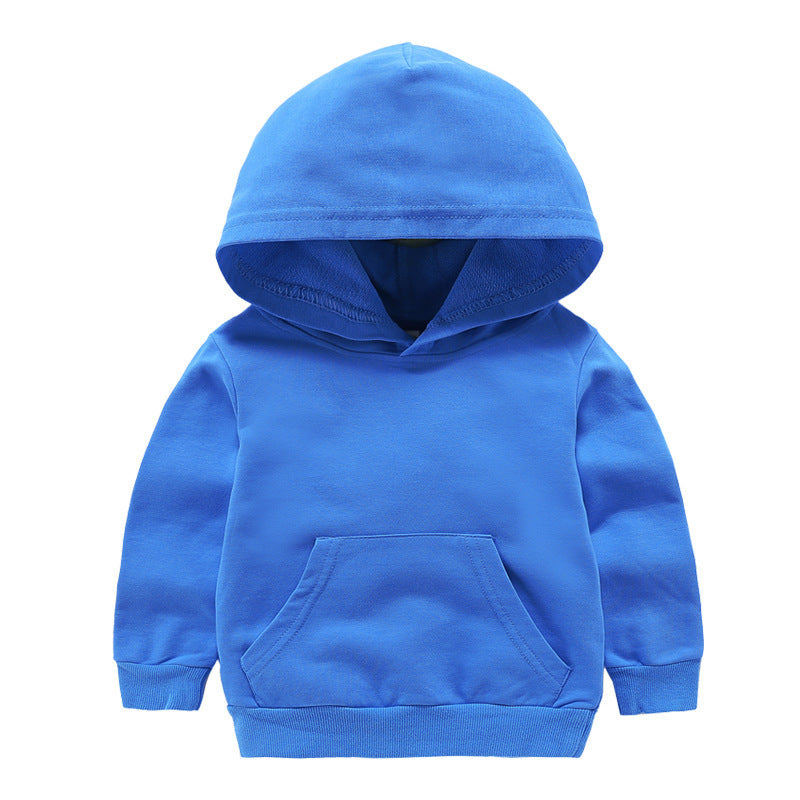 Kids' Spring Solid Color Hooded Sweater 2025