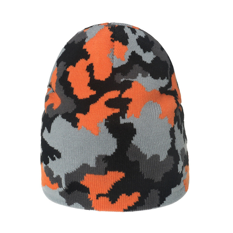 Warm Camouflage Wool Beanie for Winter Nepal