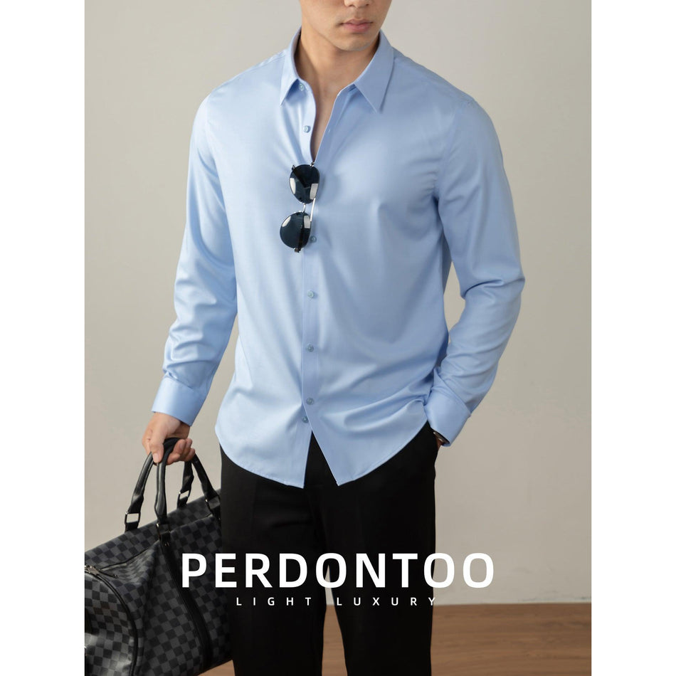 Men's Lanxess Modal No-Iron Long-Sleeve Business Shirt