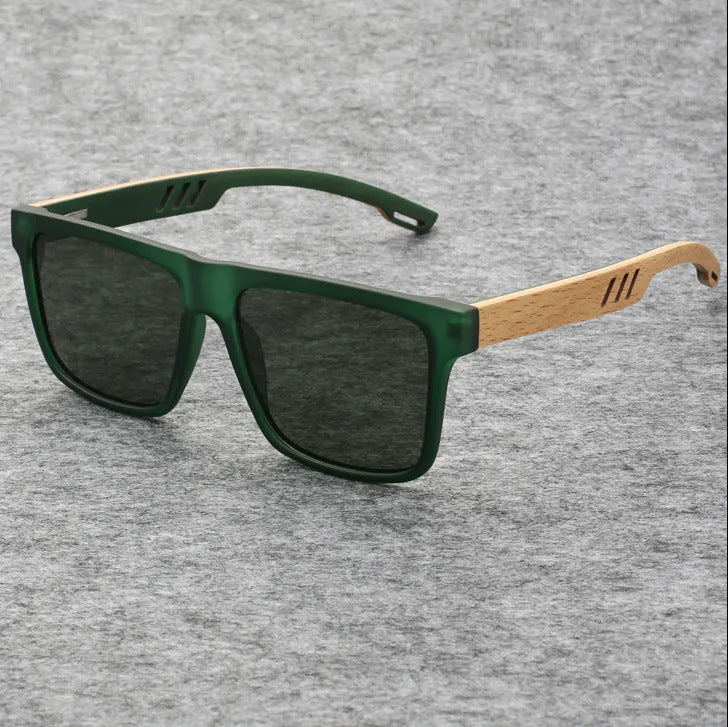 Retro Bamboo Polarized Sunglasses UV Protection 2025