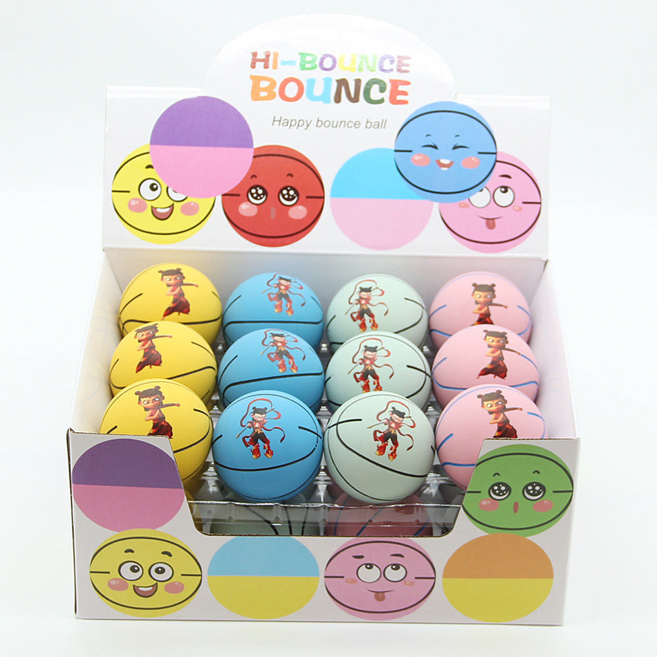 High Elastic Small Rubber Basketball Toy Ball