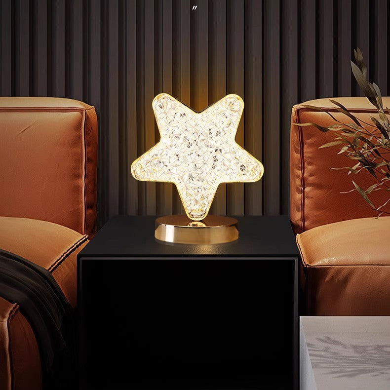 Stars & Moon Rechargeable Desk Lamp – Creative Bedside Nightlight