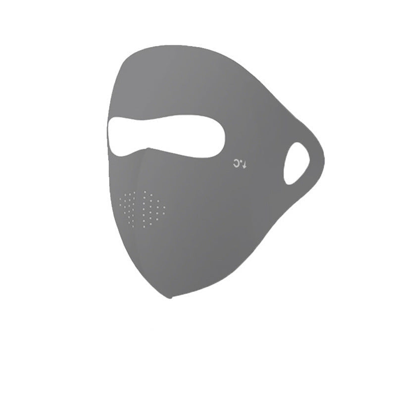 Men’s Ice Silk Sunscreen Headgear – All-round UV Riding Mask