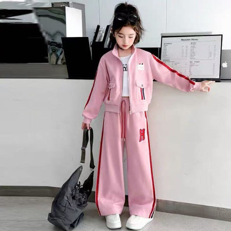 Girls Hooded Tracksuit Set – Autumn Casual Outfit – Outfit Sets – Image 7