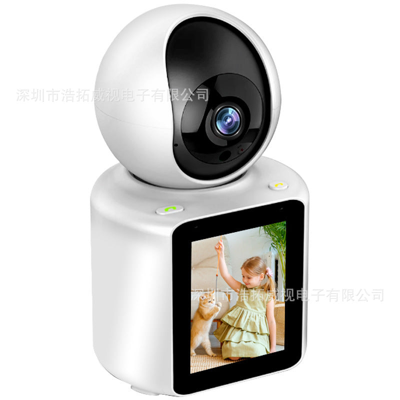 360° Wi-Fi Camera with Display & Two-Way Video Call