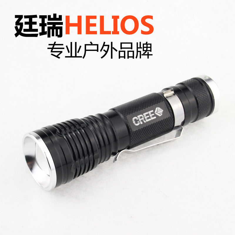 Q5 Rechargeable LED Flashlight with Clip for Outdoor Use
