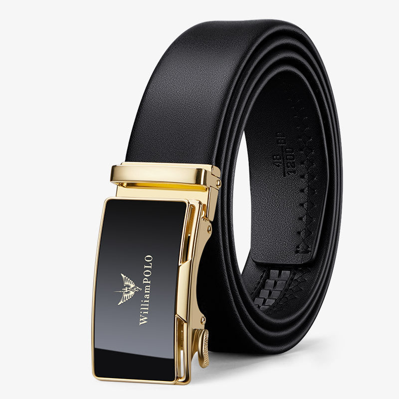 INSTOCK-King Paul Leather Belt & Auto Buckle Business Style