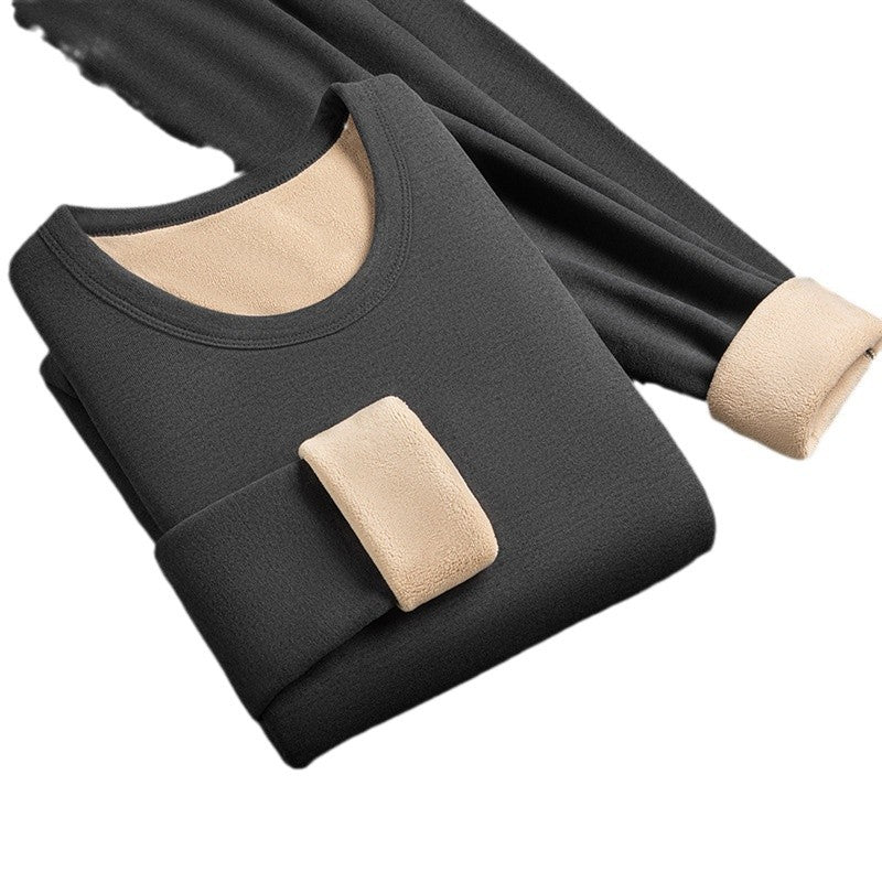 Men’s Fleece-Lined Thermal Suit – Thick Cold-Proof Autumn Winter