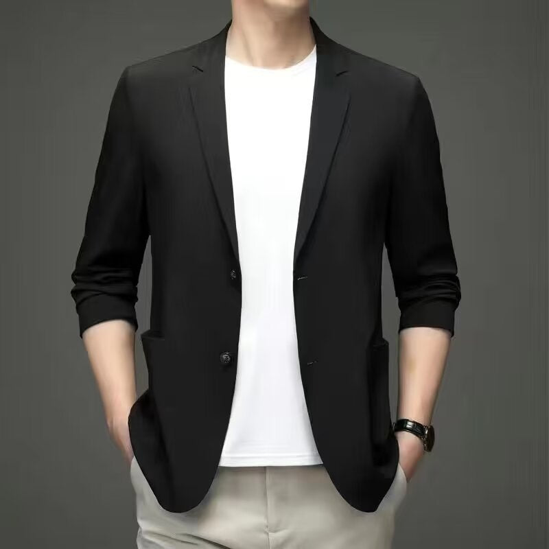 STOCK-Men’s Casual Business Suit Jacket – Early Spring 2025 Style