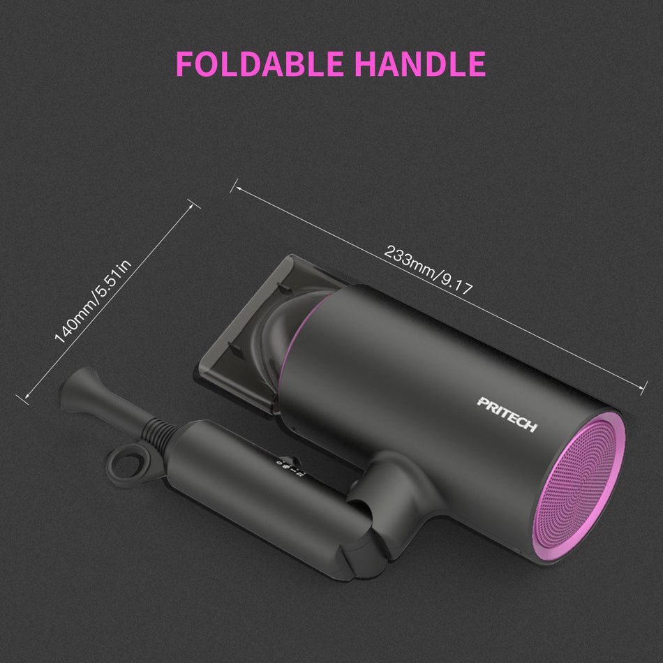 Foldable Negative Ion Hair Dryer – Hammer Design