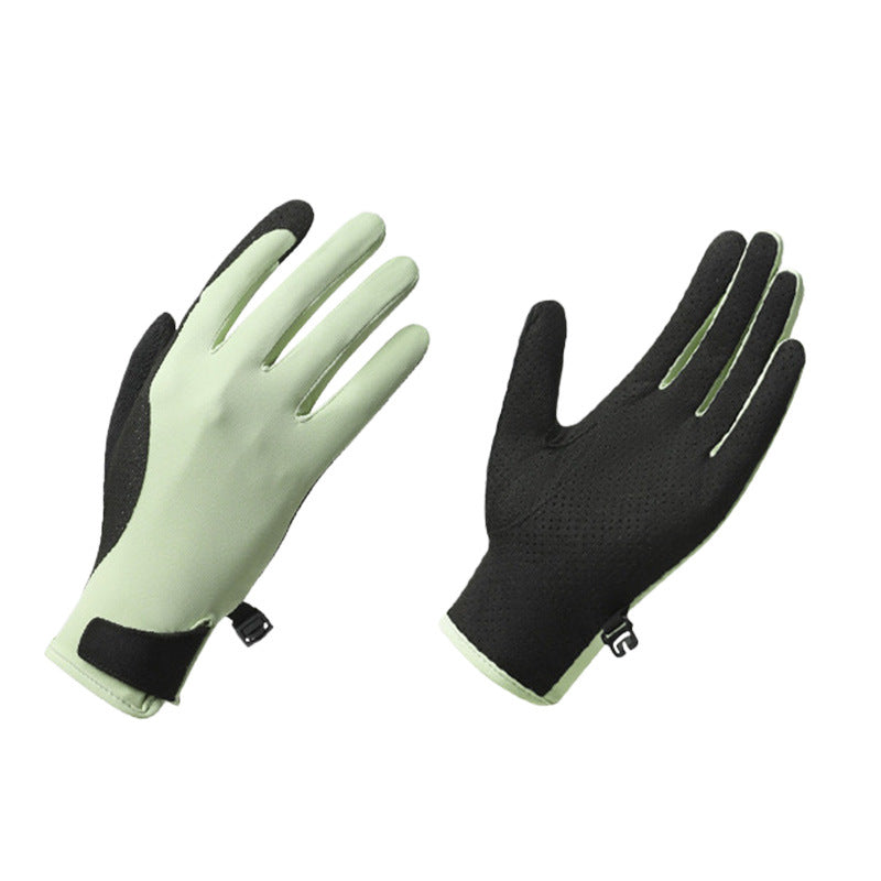 Men’s Lightweight Ice Silk Cycling Gloves – UV Sun Protection