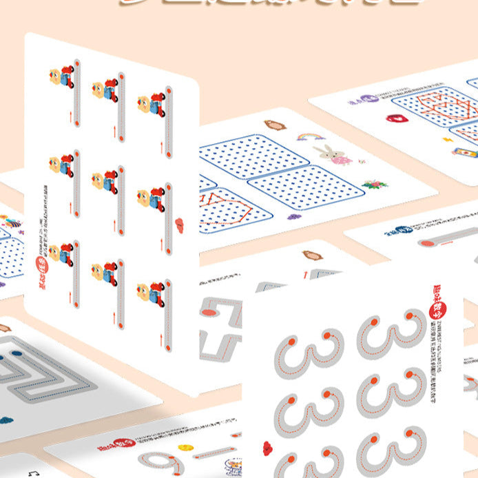 Erasable Pen Control Practice Cards – Kids Handwriting Toy