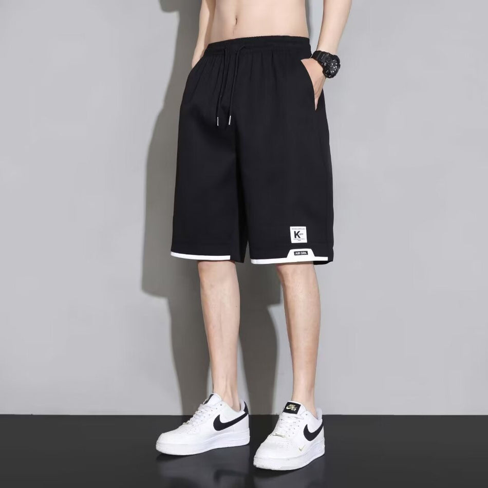 INSTOCK-Men's Ice Silk Summer Shorts – Quick-Dry & Loose Fit