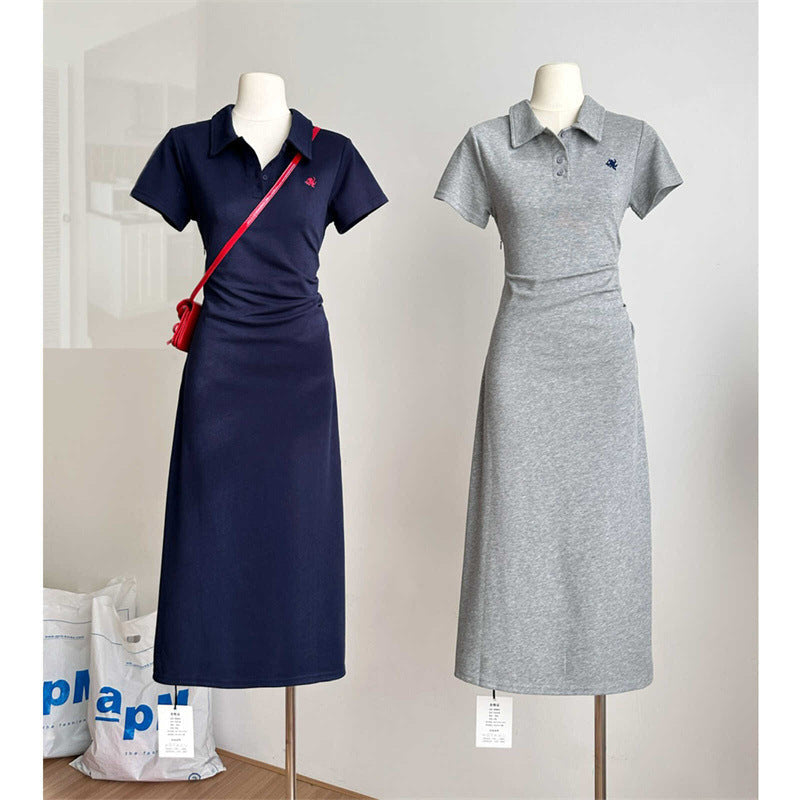 Cupid Embroidered Cotton Shirt Dress – Slim Fit Summer Midi