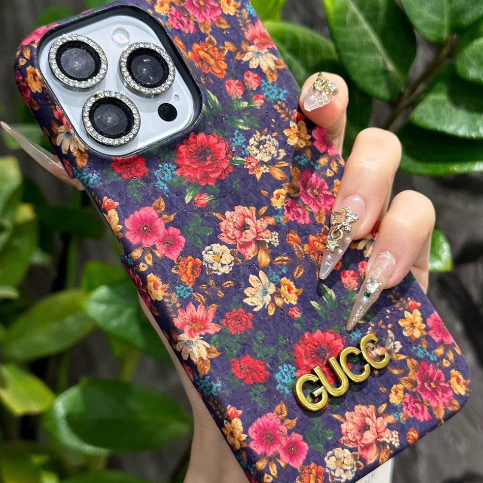 INSTOCK-Purple Peony Cork High-End Phone Case