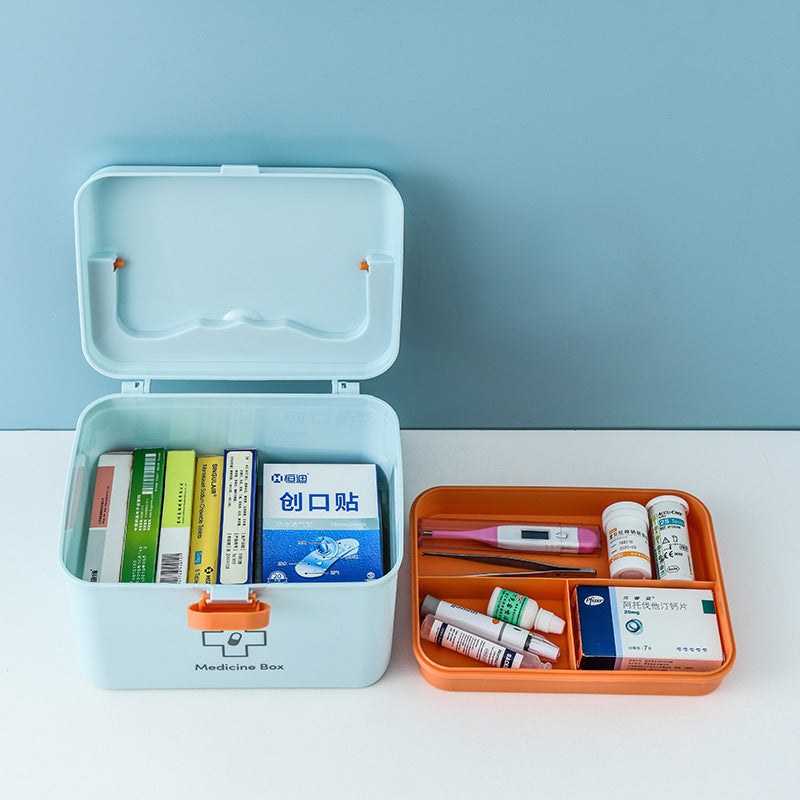 Portable Multi-Layer Household Medicine Storage Box