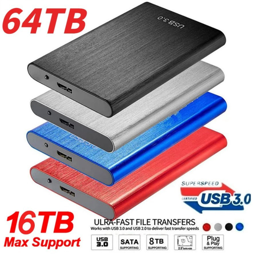 Portable USB 3.0 Solid-State Drive Metal