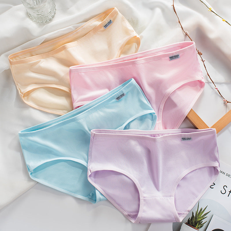 PACK OF - 12 Simple Milk Silk Mid-Waist Underwear – Breathable