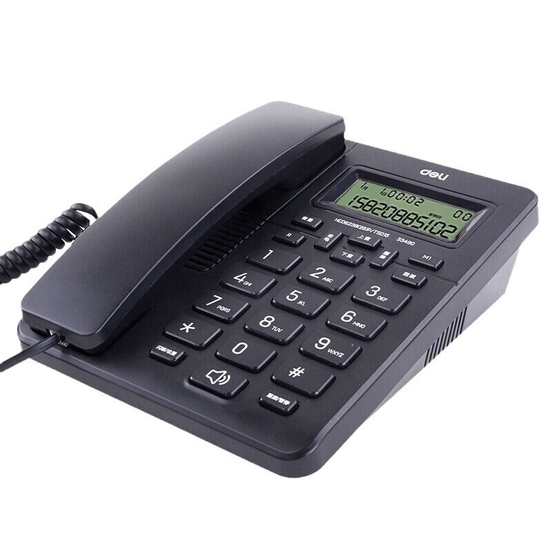 Deli 33490 Landline Phone with Caller ID for Home & Office