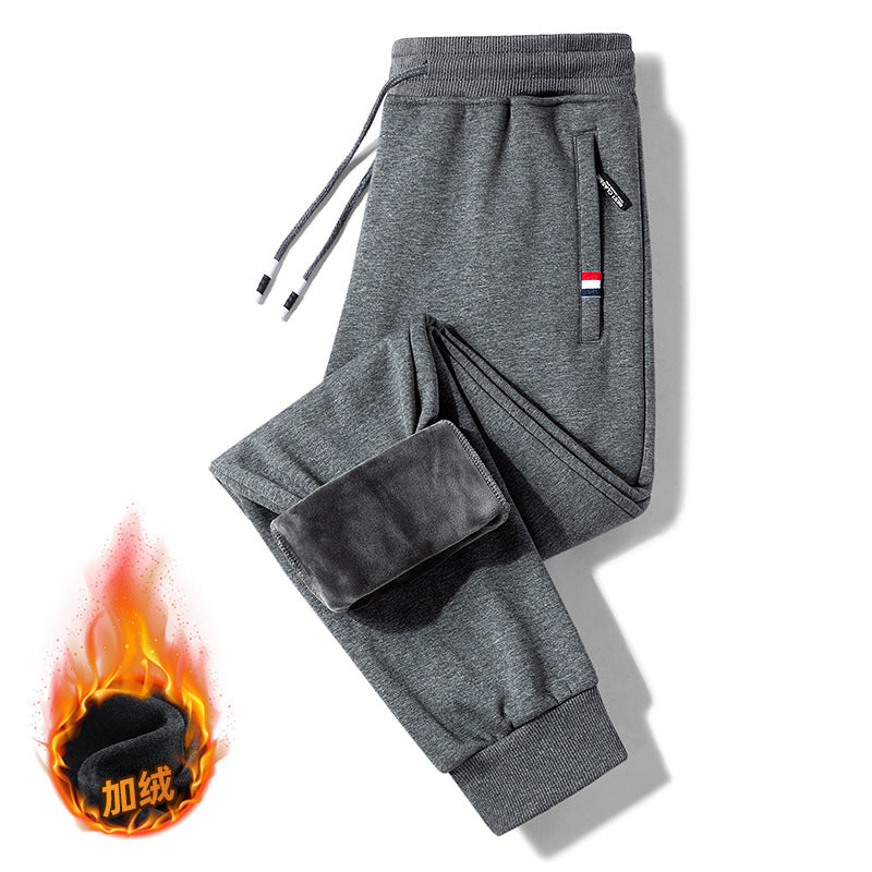 STOCK-Pure Cotton Loose Fleece Sweatpants Men