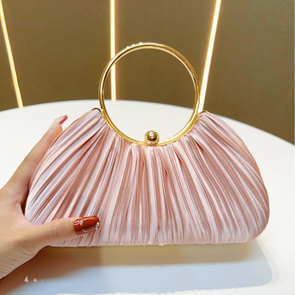 Pleated Evening Handbag