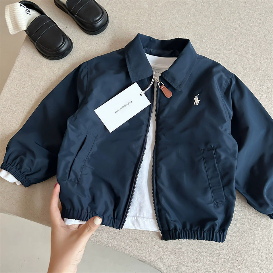 Little Bear Kids Jacket – Japanese Style Zipper Coat
