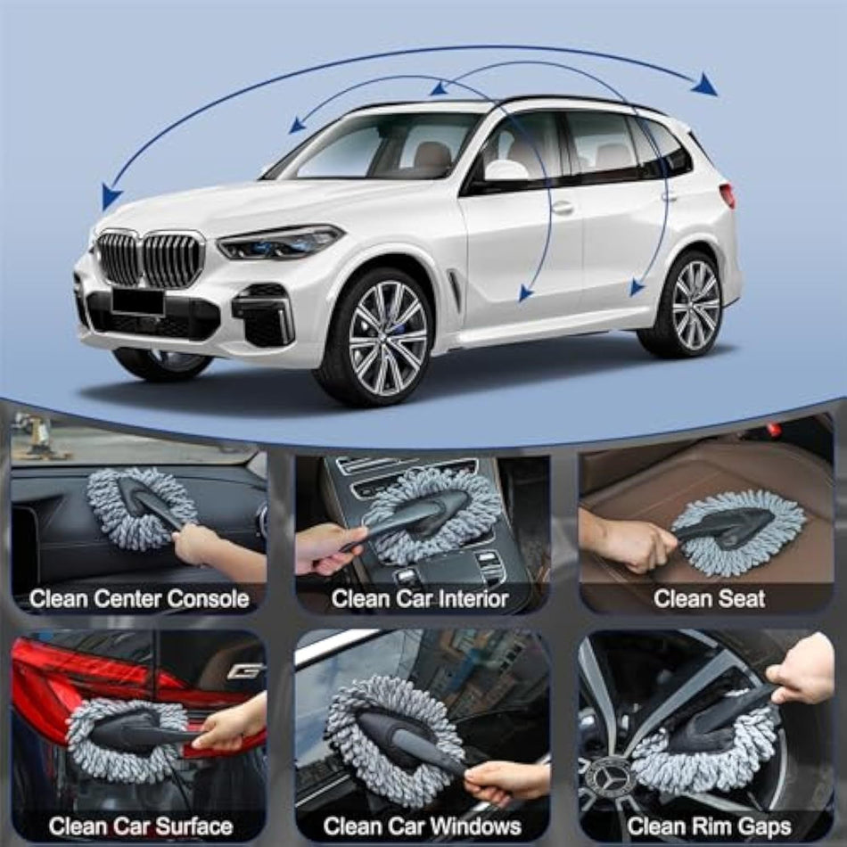 Car Interior Dust Collector Gel Brush Cleaning Kit SUV Truck