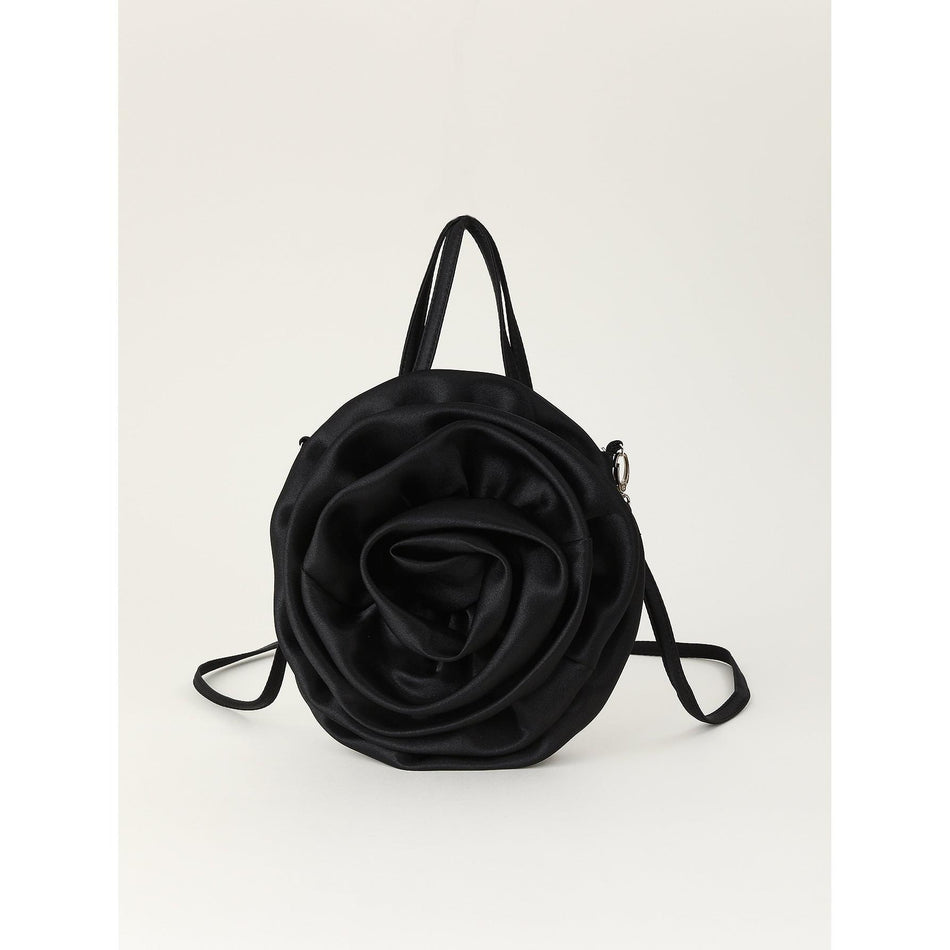 Satin Rose Flower Bag