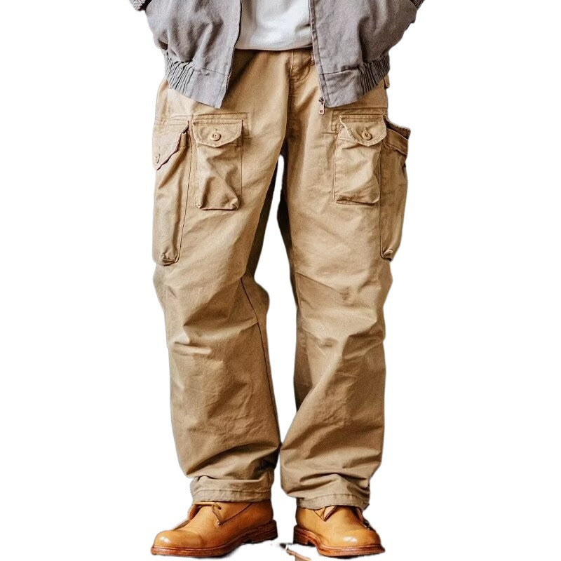 Men’s Multi-Pocket Overalls – Loose & Trendy Harem Pants