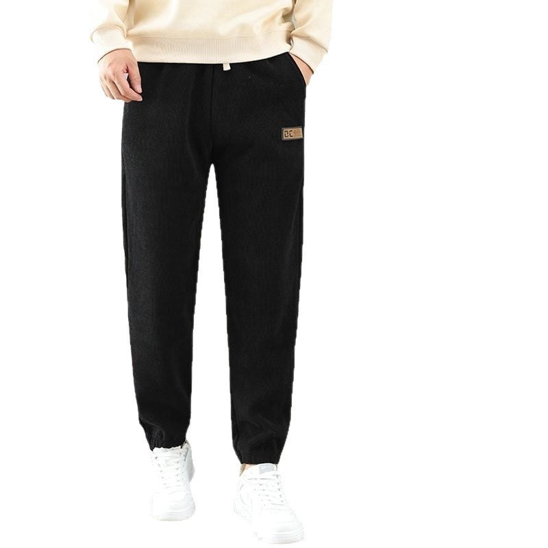 Men’s Plus-Velvet Corduroy Sweatpants 2025 Thickened Autumn