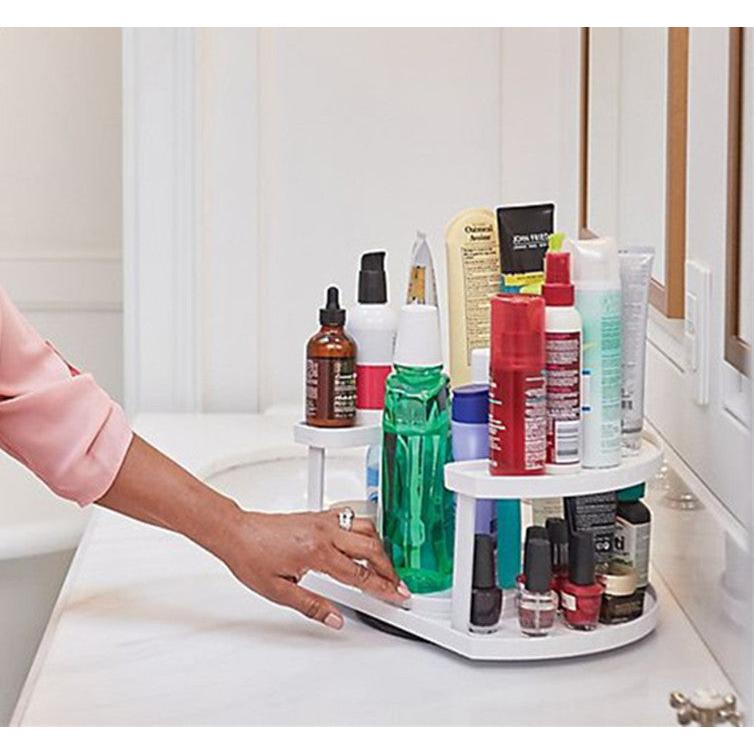 360° Rotating Storage Rack – Multi-Layer Kitchen & Cosmetic