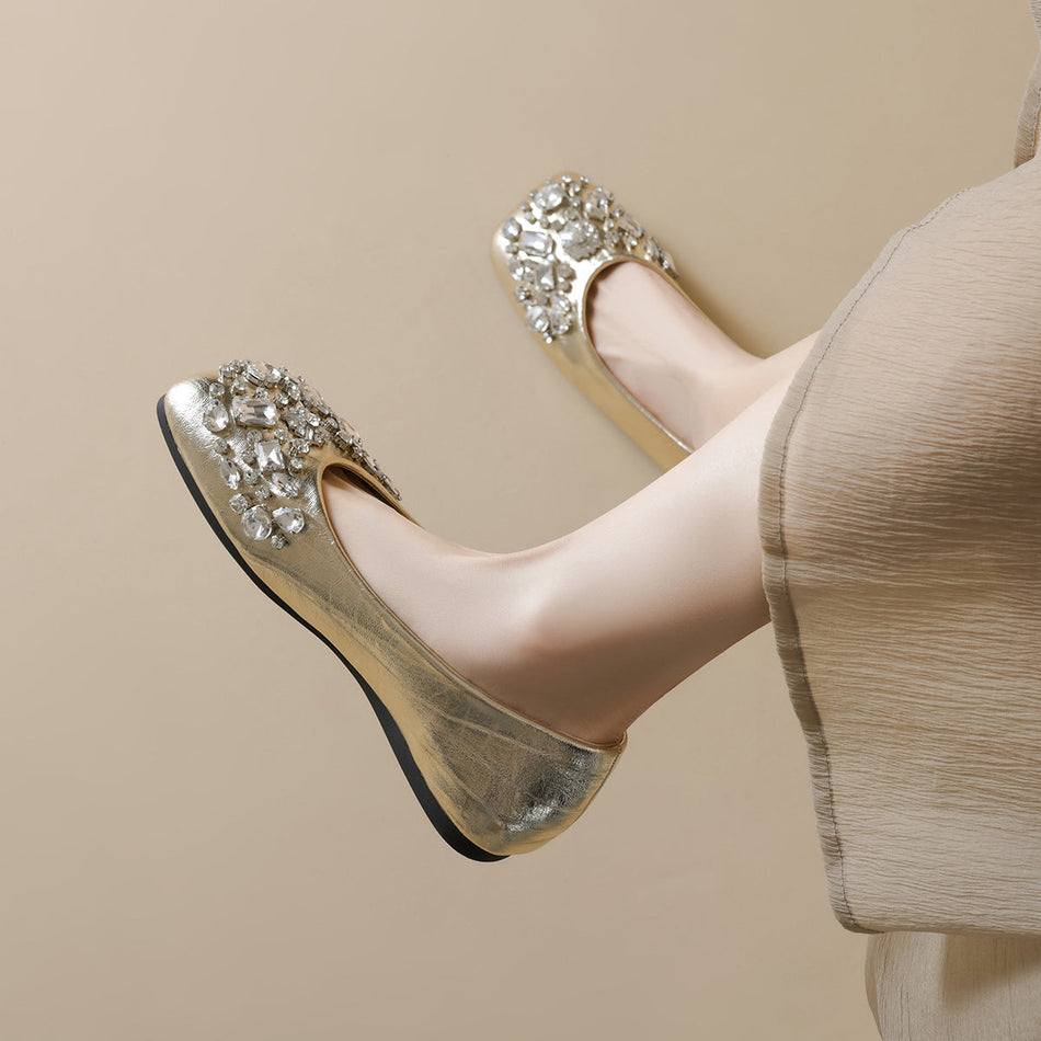 INSTOCK-Rhinestone Square Sandals – Sparkly & Elegant Women’s