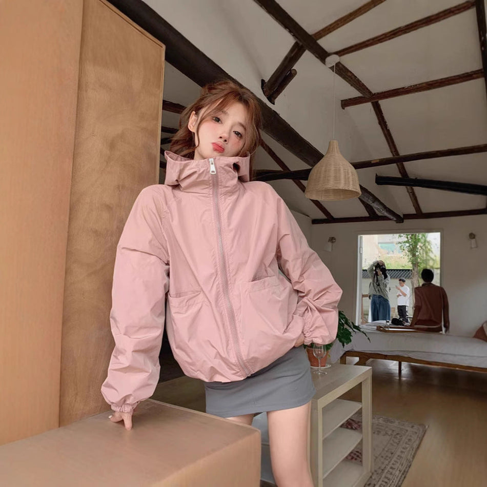 Hooded Loose Spring Casual Jacket Women