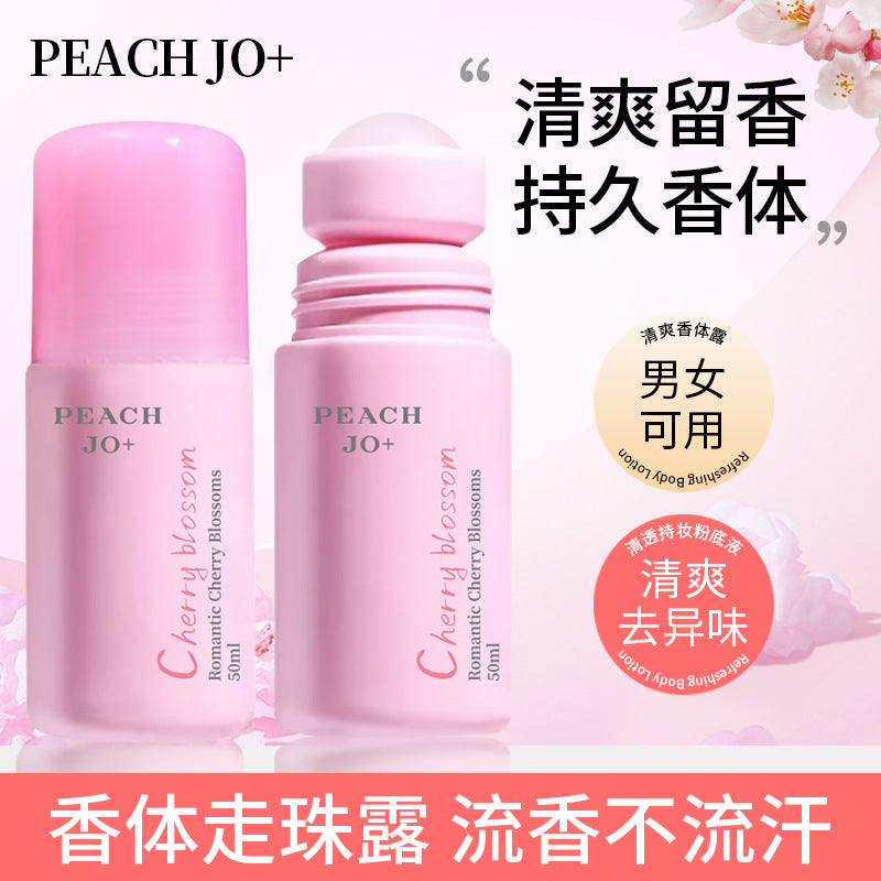 Peach Jo+ Roll-On Antiperspirant Deodorant for Underarm Odor