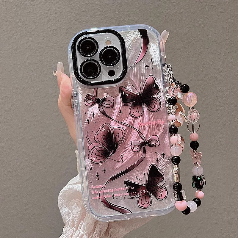 STOCK-Ink Butterfly Painted Case for iPhone 14 Pro
