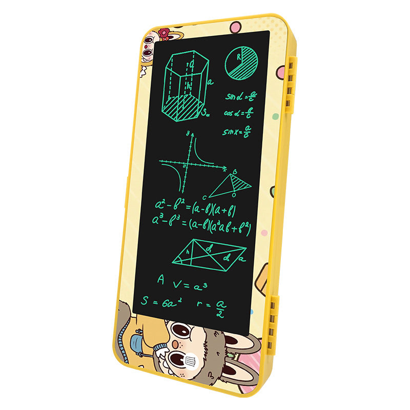 LCD Erasable Writing Board & Large Pencil Box for Kids