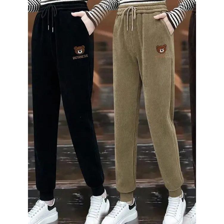 Women’s Velvet High-Waist Corduroy Sweatpants 2026