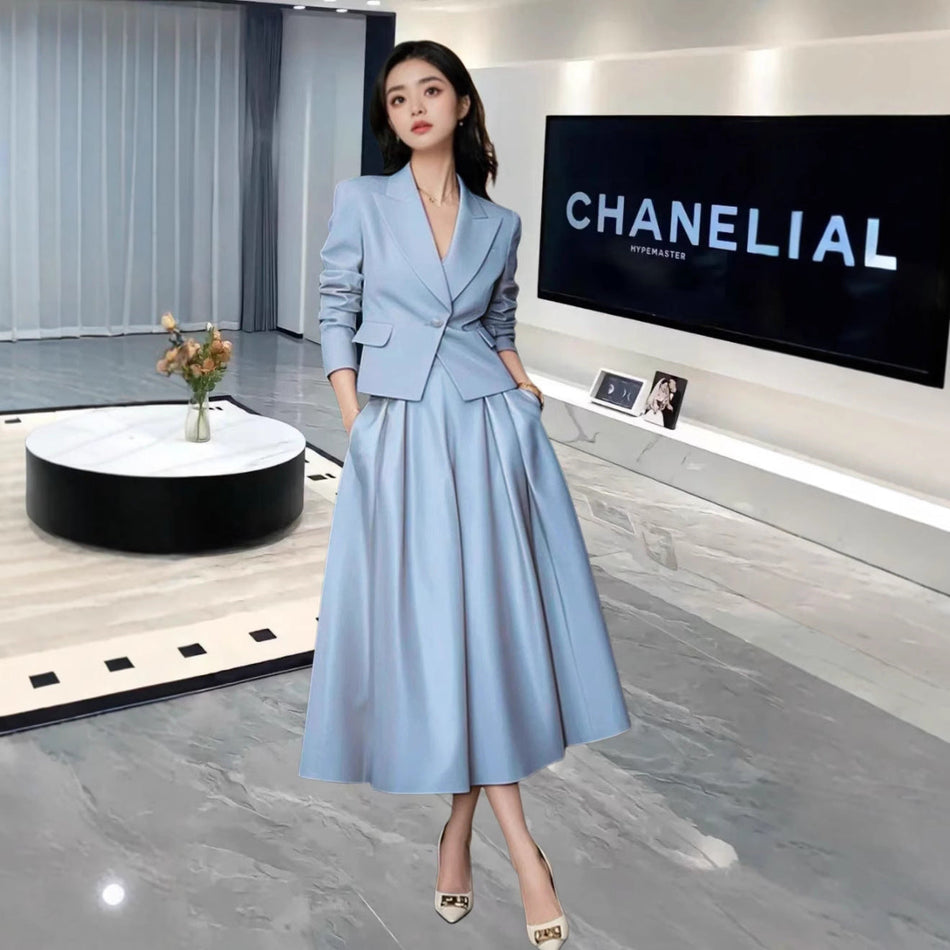 STOCK-Korean Chic Women’s Spring Western-Style Suit